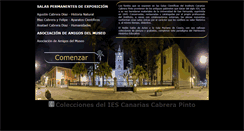 Desktop Screenshot of museocabrerapinto.es