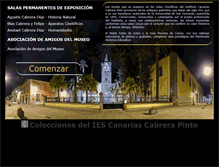 Tablet Screenshot of museocabrerapinto.es